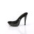Fabulicious COCKTAIL-501SDT Mules à plateforme Transparent Noir EU-41 / US-11