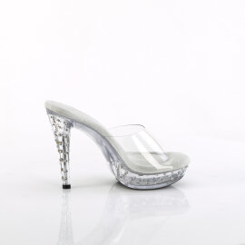 Fabulicious COCKTAIL-501SDT Mules à plateforme Transparent EU-38 / US-8
