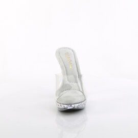 Fabulicious COCKTAIL-501SDT Mules à plateforme Transparent EU-39 / US-9
