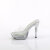 Fabulicious COCKTAIL-501SDT Mules à plateforme Transparent EU-44 / US-14