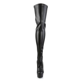 Pleaser Bottes cuissardes DELIGHT-3063 Noir EU-40/US-10