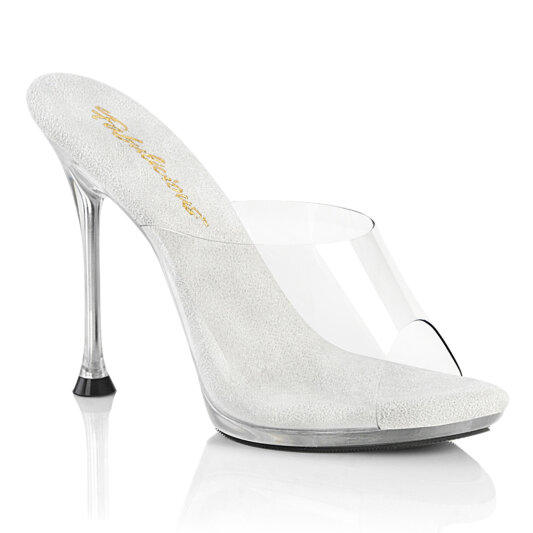 Fabulicious CUPID-401 Mules Transparent EU-39 / US-9