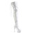 Pleaser Bottes cuissardes DELIGHT-3063 Blanc EU-42/US-12