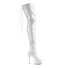 Pleaser Bottes cuissardes DELIGHT-3063 Blanc EU-39/US-9