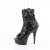 Pleaser DELIGHT-1008SQ Bottines à plateforme Paillettes Noir EU-39 / US-9