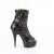 Pleaser DELIGHT-1008SQ Bottines à plateforme Paillettes Noir EU-35 / US-5