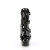 Pleaser DELIGHT-1013RM Bottines à plateforme Revêtement laqué Strass Maille Noir EU-35 / US-5