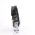 Pleaser DELIGHT-1017RSF Bottines à plateforme Transparent Strass Noir EU-36 / US-6