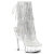 Pleaser DELIGHT-1017RSF Bottines à plateforme Transparent Strass Argent EU-38 / US-8