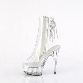 Pleaser DELIGHT-1018C Bottines à plateforme Transparent EU-39 / US-9