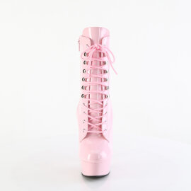 Pleaser DELIGHT-1020 Bottines à plateforme Revêtement laqué Rose EU-35 / US-5