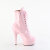 Pleaser DELIGHT-1020 Bottines à plateforme Revêtement laqué Rose EU-35 / US-5