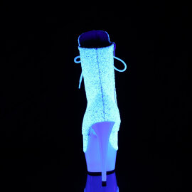 Pleaser DELIGHT-1020LG Bottines à plateforme Paillettes Néon Blanc EU-38 / US-8