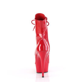 Pleaser DELIGHT-1021 Bottines à plateforme Revêtement laqué Rouge EU-42 / US-12