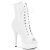 Pleaser DELIGHT-1021 Bottines à plateforme Revêtement laqué Blanc EU-35 / US-5