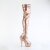 Pleaser DELIGHT-3000HWR Cuissardes à plateforme Holo Similicuir Or EU-38 / US-8