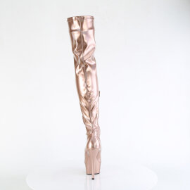 Pleaser DELIGHT-3000HWR Cuissardes à plateforme Holo Similicuir Or EU-40 / US-10
