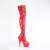 Pleaser DELIGHT-3000HWR Cuissardes à plateforme Revêtement laqué Holo Rouge EU-35 / US-5