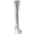 Pleaser DELIGHT-3000HWR Cuissardes à plateforme Holo Similicuir Argent EU-35 / US-5