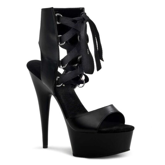 Pleaser Sandales DELIGHT-600-14 Noir EU-37/US-7