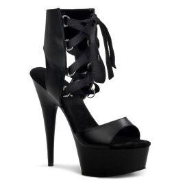 Pleaser Sandales DELIGHT-600-14 Noir EU-38/US-8