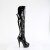 Pleaser DELIGHT-3018 Cuissardes à plateforme Revêtement laqué Noir EU-38 / US-8