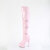 Pleaser DELIGHT-3018 Cuissardes à plateforme Revêtement laqué Rose EU-35 / US-5