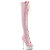 Pleaser DELIGHT-3029 Cuissardes à plateforme Revêtement laqué Rose EU-35 / US-5
