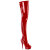 Pleaser DELIGHT-4000 Cuissardes à plateforme Revêtement laqué Rouge EU-36 / US-6