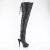 Pleaser DELIGHT-4019 Cuissardes à plateforme Similicuir Noir EU-42 / US-12