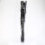 Pleaser DELIGHT-4063 Cuissardes à plateforme Revêtement laqué Noir EU-35 / US-5