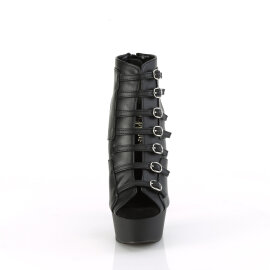 Pleaser DELIGHT-600-11 Bottines à plateforme Similicuir Noir EU-35 / US-5