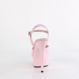 Pleaser DELIGHT-609 Sandales à plateforme Revêtement laqué Rose EU-40 / US-10