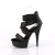 Pleaser DELIGHT-620 Sandales à plateforme Tissu Noir EU-37 / US-7