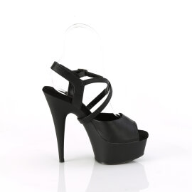 Pleaser DELIGHT-624-1 Sandales à plateforme Similicuir Noir EU-36 / US-6