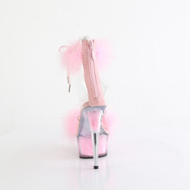 Pleaser DELIGHT-624F Sandales à plateforme Transparent Rose EU-39 / US-9