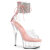 Pleaser DELIGHT-624RS Sandales à plateforme Transparent Strass Argent EU-40 / US-10
