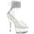 Pleaser DELIGHT-624RS-02 Sandales à plateforme Transparent Strass EU-37 / US-7
