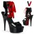 Pleaser Sandales DELIGHT-600-14FH Noir EU-36/US-6
