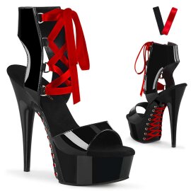 Pleaser Sandales DELIGHT-600-14FH Noir EU-37/US-7