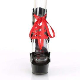 Pleaser Sandales DELIGHT-600-14FH Noir EU-37/US-7