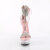 Pleaser DELIGHT-627RS Sandales à plateforme Transparent Strass Argent EU-38 / US-8