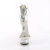 Pleaser DELIGHT-627RS Sandales à plateforme Transparent Strass Argent EU-37 / US-7