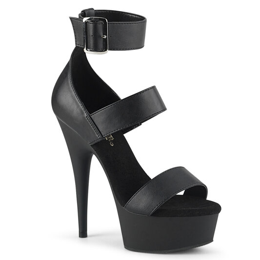 Pleaser DELIGHT-629 Sandales à plateforme Similicuir Noir EU-35 / US-5