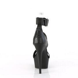 Pleaser DELIGHT-629 Sandales à plateforme Similicuir Noir EU-35 / US-5
