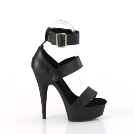 Pleaser DELIGHT-629 Sandales à plateforme Similicuir Noir EU-35 / US-5