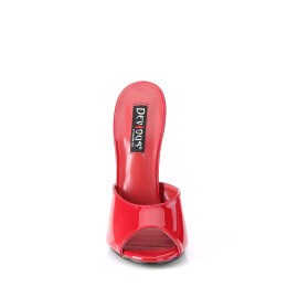 Devious DOMINA-101 Mules Revêtement laqué Rouge EU-41 / US-11