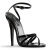 Devious DOMINA-108 Sandales Revêtement laqué Noir EU-36 / US-6