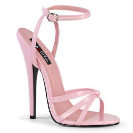 Devious DOMINA-108 Sandales Revêtement laqué Rose pastel EU-41 / US-11