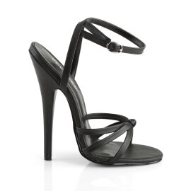 Devious DOMINA-108 Sandales Similicuir Noir EU-35 / US-5